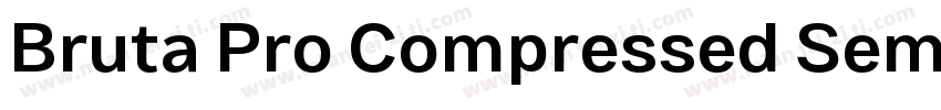 Bruta Pro Compressed Semi Bold字体转换